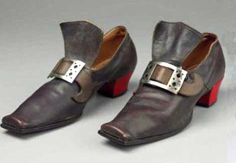 мужские туфли 17 век
