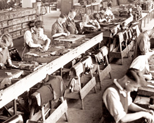 Производство обуви Саламандра в предвоенные годы. Архивное фото