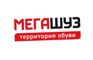 обновленный логотип сети магазинов обуви в Санкт-Петербурге "Мегашуз"