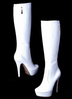 Белые сапоги Sateg на платформе ЭКСКЛЮЗИВ. Модель 1197 б белые коллекция весна 2014. Верх: Натуральная кожа. Подкладка: Байка. Размерный ряд: 33-40